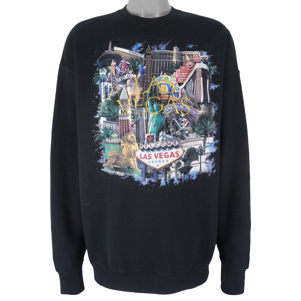 Vintage - Las Vegas Casino Crew Neck Sweatshirt 1990s XX-Large Vintage Retro