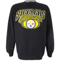 NFL (Logo Athletics) - Pittsburgh Steelers Crew Neck Sweatshirt 1990s Large Vintage Retro Football