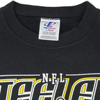 NFL (Logo Athletics) - Pittsburgh Steelers Crew Neck Sweatshirt 1990s Large Vintage Retro Football