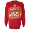 NFL (Logo Athletic) - Kansas City Chiefs Crew Neck Sweatshirt 1993 Large Vintage Retro Football
