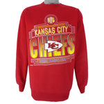 NFL (Logo Athletic) - Kansas City Chiefs Crew Neck Sweatshirt 1993 Large Vintage Retro Football