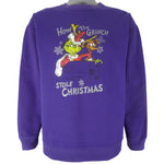 Vintage (Dr. Seuss) - How The Grinch Stole Christmas Crew Neck Sweatshirt Large Vintage Retro