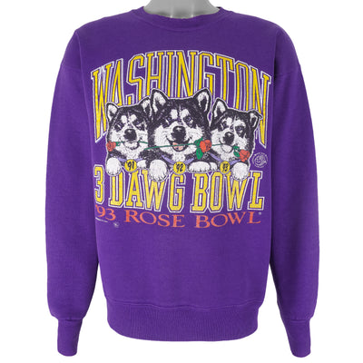NCAA (Lee) - Washington Huskies Rose Bowl Crew Neck Sweatshirt 1993 Large