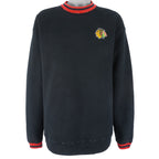 NHL (Pro Player) - Chicago Blackhawks Embroidered Sweatshirt 1990s X-Large Vintage Retro Hockey