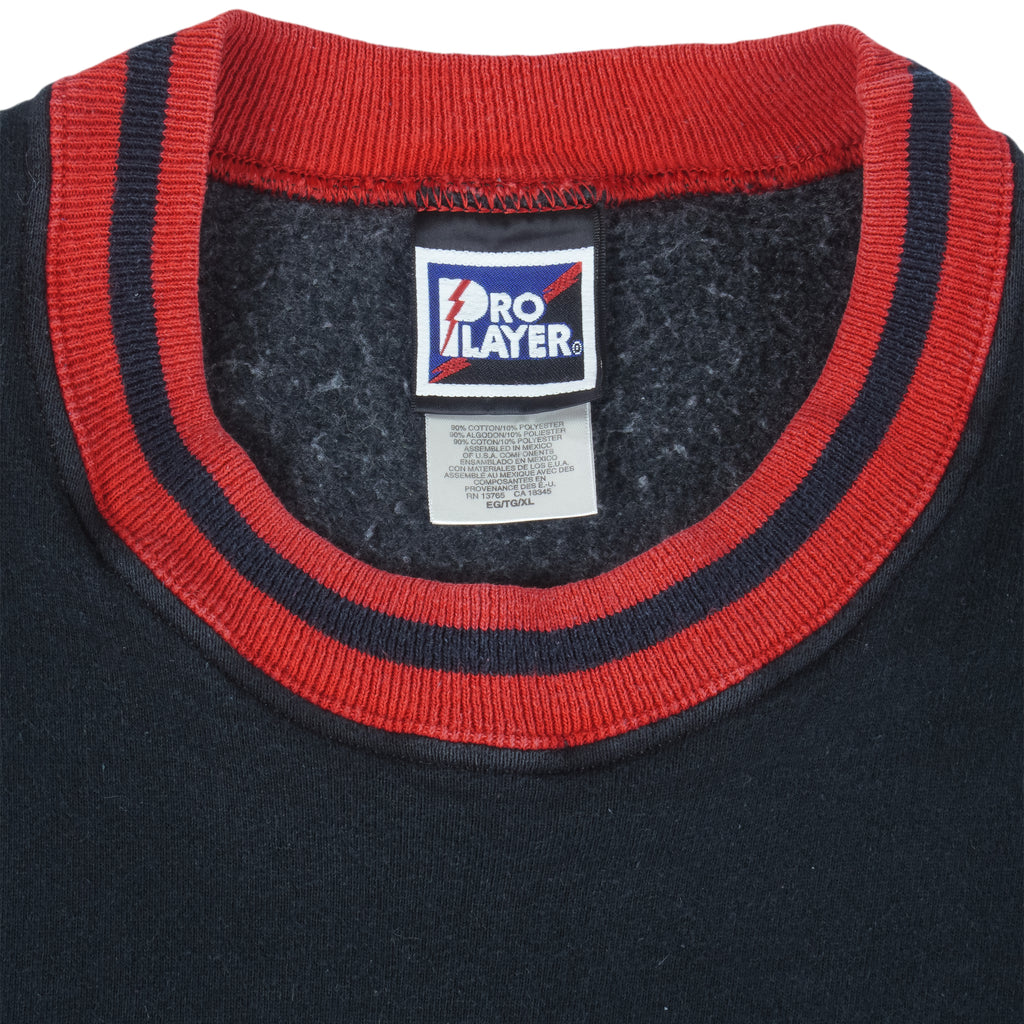 NHL (Pro Player) - Chicago Blackhawks Embroidered Sweatshirt 1990s X-Large Vintage Retro Hockey