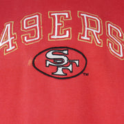 NFL (Logo 7) - San Francisco 49ers Embroidered Crew Neck Sweatshirt 1990s Large Vintage Retro Football