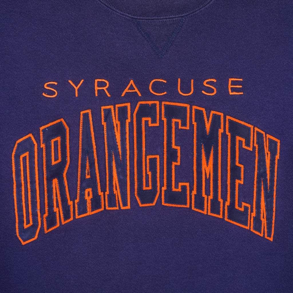 NCAA (Russell) - Syracuse Orangemen Crew Neck Sweatshirt 1990s Large Vintage Retro College 