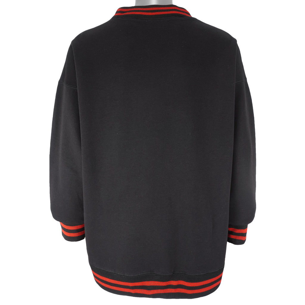 NHL (The Game) - Chicago Blackhawks Embroidered Sweatshirt 1990s Large Vintage Retro Hockey