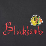 NHL (The Game) - Chicago Blackhawks Embroidered Sweatshirt 1990s Large Vintage Retro Hockey