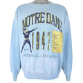 NCAA - Notre Dame Fighting Irish Champions Crew Neck Sweatshirt 1990s Large Vintage Retro College