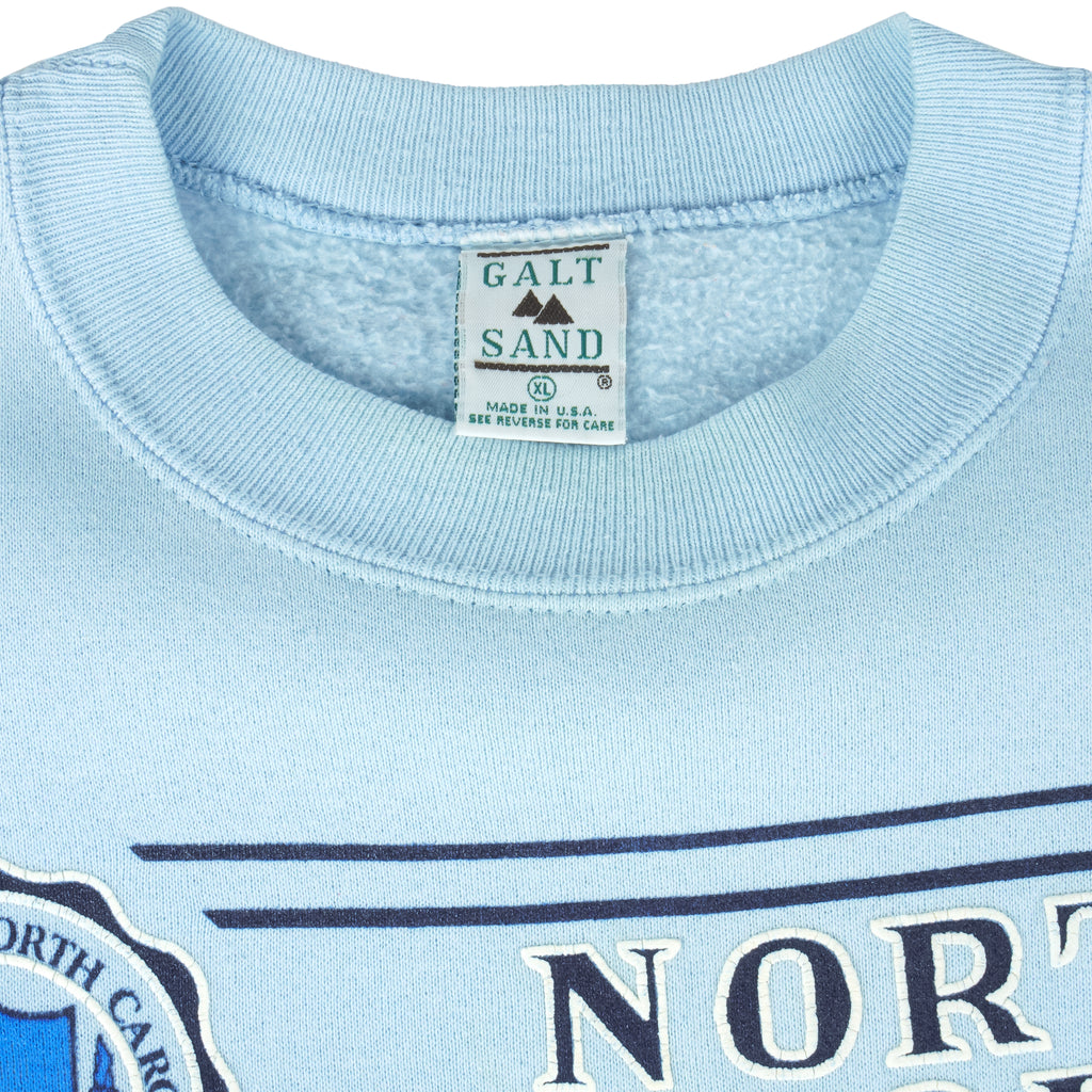 NCAA (Galt Crew) - North Carolina Tar Heels Crew Neck Sweatshirt 1990s X-Large Vintage Retro College