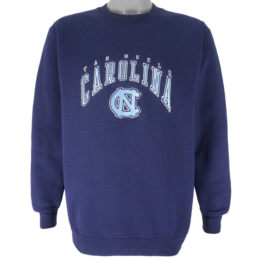 NCAA (Pro Player) - North Carolina Tar Heels Embroidered Crew Neck Sweatshirt 1990s X-Large Vintage Retro College