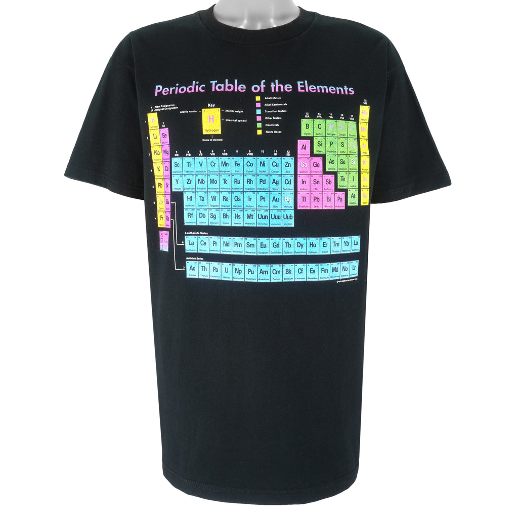 Vintage - Periodic Table of The Elements T-Shirt 1990s X-Large Vintage Retro