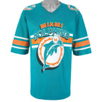 NFL (Tear Rated) - Miami Dolphins Single Stitch T-Shirt 1995 X-Large Vintage Retro Football