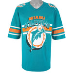 NFL (Tear Rated) - Miami Dolphins Single Stitch T-Shirt 1995 X-Large Vintage Retro Football