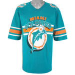 NFL (TR) - Miami Dolphins Single Stitch Football Jersey 1995 Large