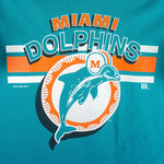 NFL (Tear Rated) - Miami Dolphins Single Stitch T-Shirt 1995 X-Large Vintage Retro Football
