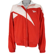 Reebok - Red Zip-Up Kamikaze Windbreaker 1990s Medium Vintage Retro
