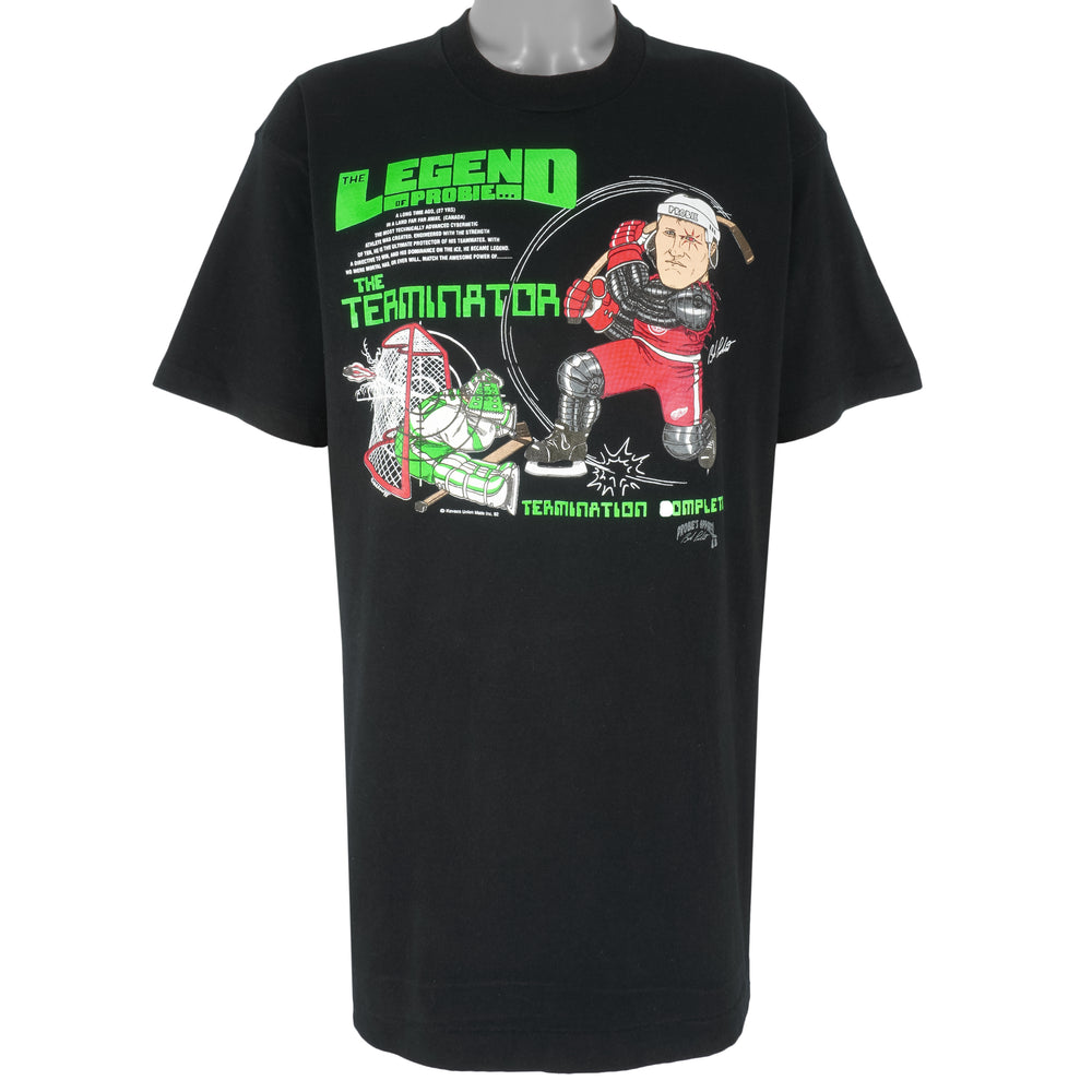 NHL - Detroit Red Wings Caricature Single Stitch T-Shirt 1992 XX-Large Vintage Retro Hockey