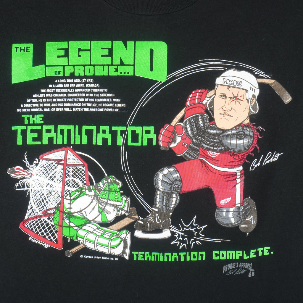NHL - Detroit Red Wings Caricature Single Stitch T-Shirt 1992 XX-Large