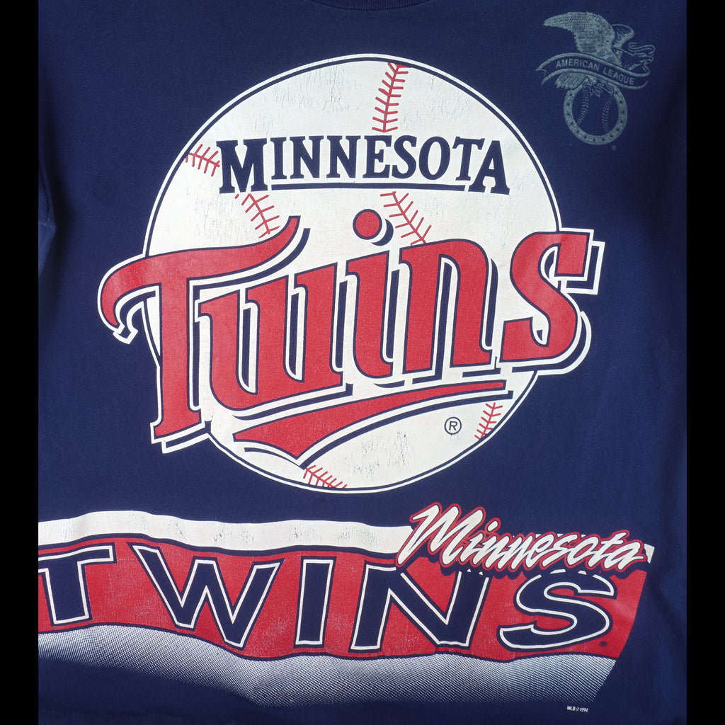 MLB (Salem) - Minnesota Twins Single Stitch T-Shirt 1994 Large Vintage Retro Baseball
