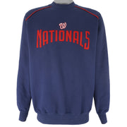 MLB (Lee) - Washington Nationals Crew Neck Sweatshirt 1990s Large Vintage Retro Baseball