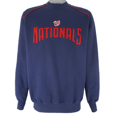 MLB (Lee) - Washington Nationals Crew Neck Sweatshirt 1990s Large