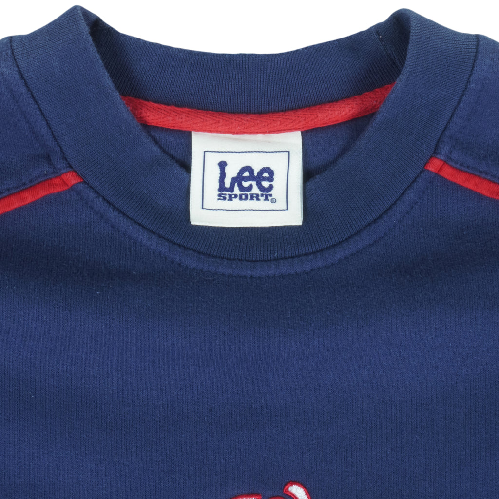 MLB (Lee) - Washington Nationals Crew Neck Sweatshirt 1990s Large Vintage Retro Baseball