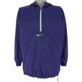 Nike - Blue with Red 1/4 Zip Reversible Plaid Windbreaker Medium Vintage Retro