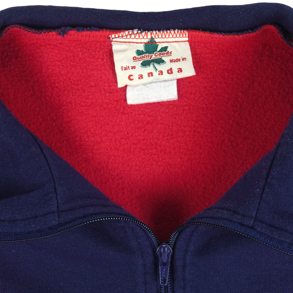 Vintage - Canada Two-Tone Embroidered Sweatshirt 1990s X-Large Vintage Retro