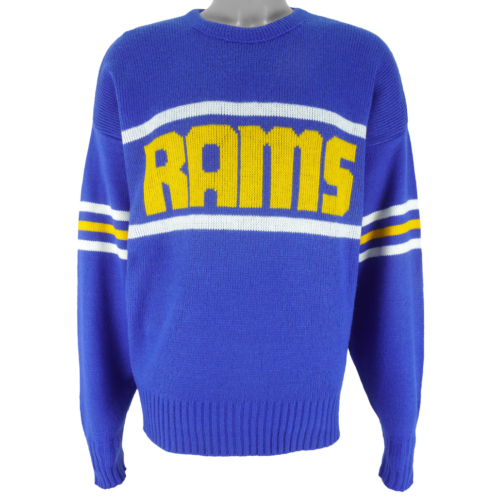 Vintage NFL (Cliff Engle) - St. Louis Rams Crew Neck Knit Sweater 1980s ...