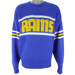 NFL (Cliff Engle) - St. Louis Rams Crew Neck Knit Sweater 1980s X-Large