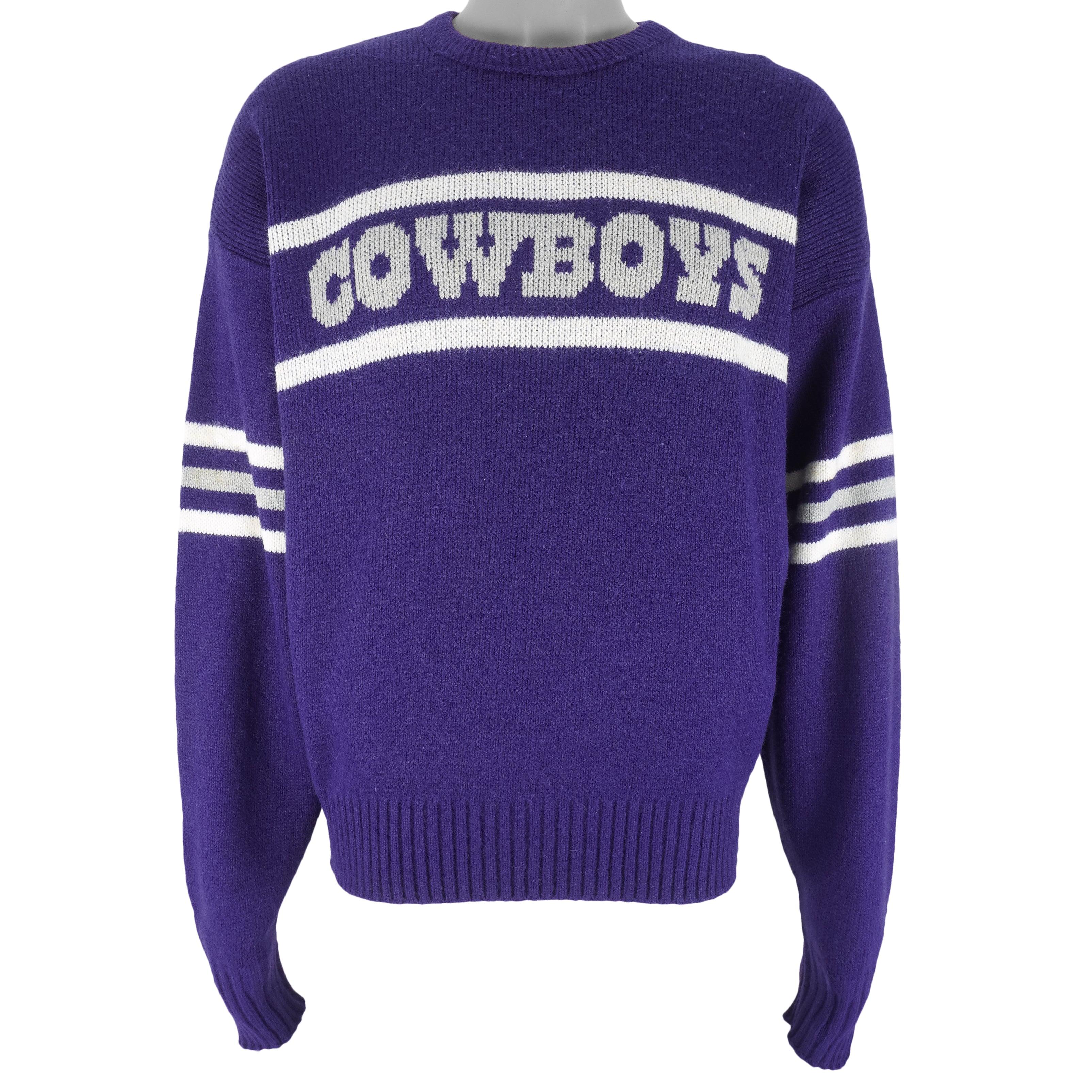 NFL (Cliff Engle) - Dallas Cowboys Crew Neck Sweater 1990s Large Vintage Retro Football 