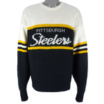 NFL (Cliff Engle) - Pittsburgh Steelers Crew Neck Sweater 1990s Medium Vintage Retro Football