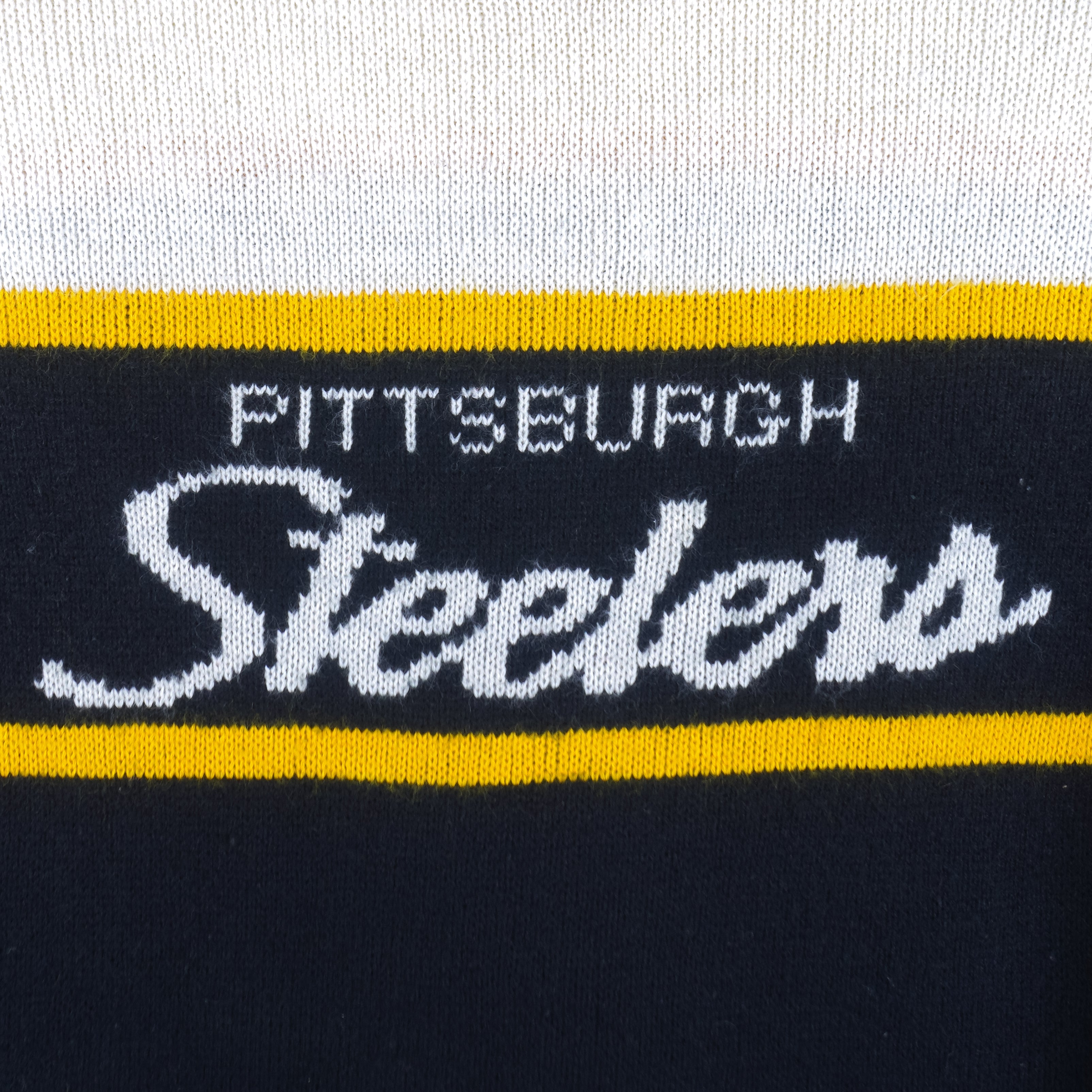 NFL (Cliff Engle) - Pittsburgh Steelers Crew Neck Sweater 1990s Medium