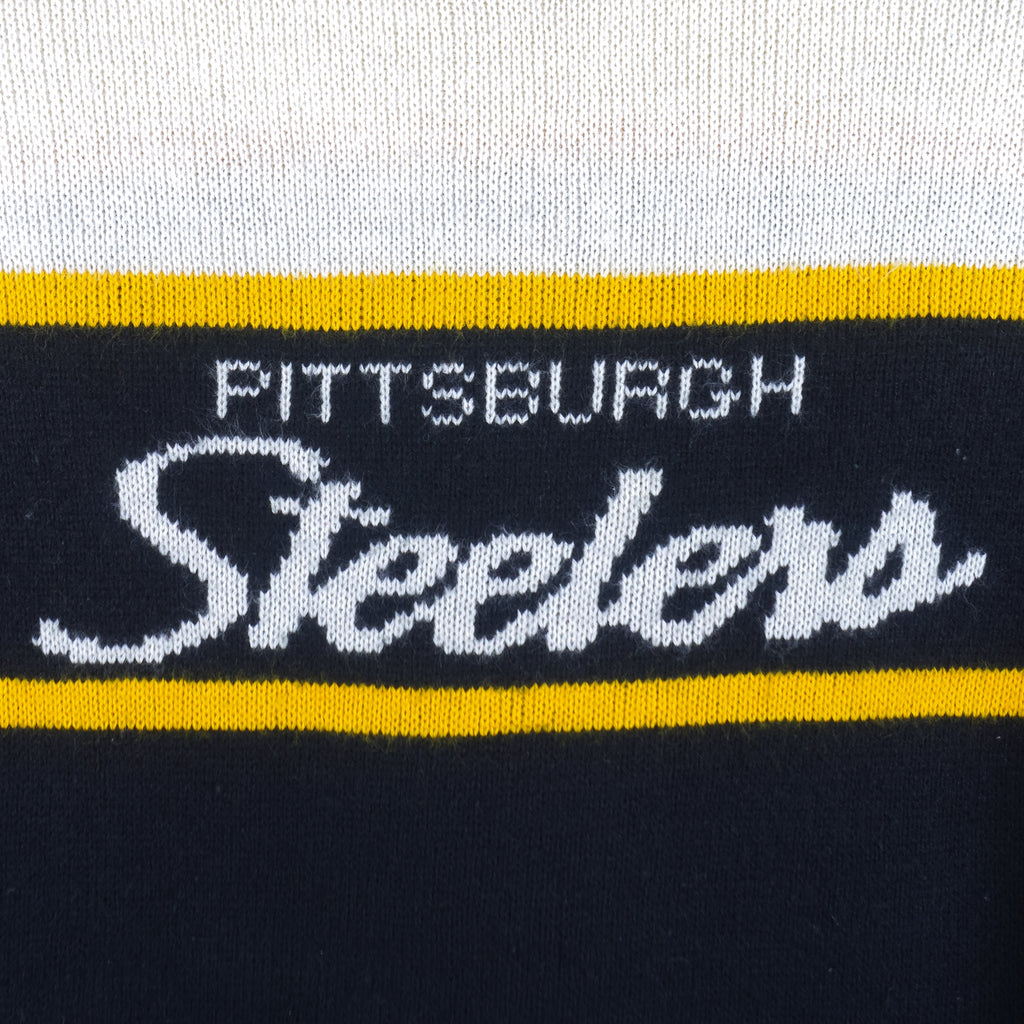 NFL (Cliff Engle) - Pittsburgh Steelers Crew Neck Sweater 1990s Medium