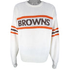 NFL (Cliff Eagle) - Cleveland Browns Crew Neck Sweater 1990s Small Vintage Retro