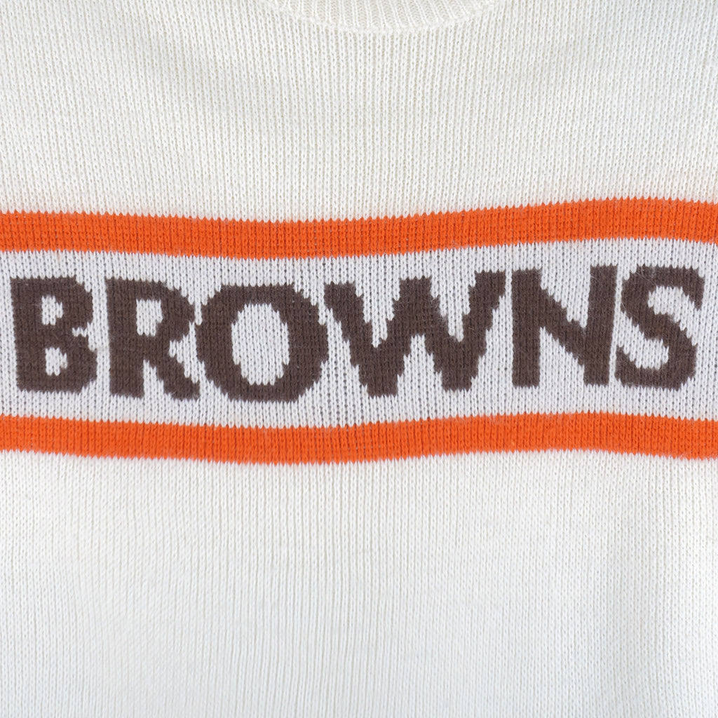 NFL (Cliff Eagle) - Cleveland Browns Crew Neck Sweater 1990s Small Vintage Retro