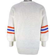 NFL (Cliff Eagle) - Denver Broncos Crew Neck Sweater 1990s Large Vintage Retro Football