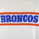 NFL (Cliff Eagle) - Denver Broncos Crew Neck Sweater 1990s Large Vintage Retro Football