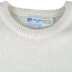 NFL (Cliff Eagle) - Denver Broncos Crew Neck Sweater 1990s Large Vintage Retro Football