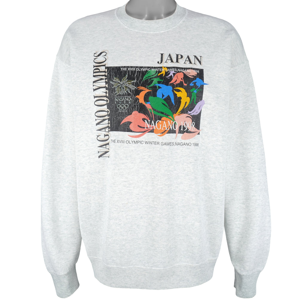 Vintage - Nagano Japan Oylmpic Crew Neck Sweatshirt 1998 X-Large Vintage Retro