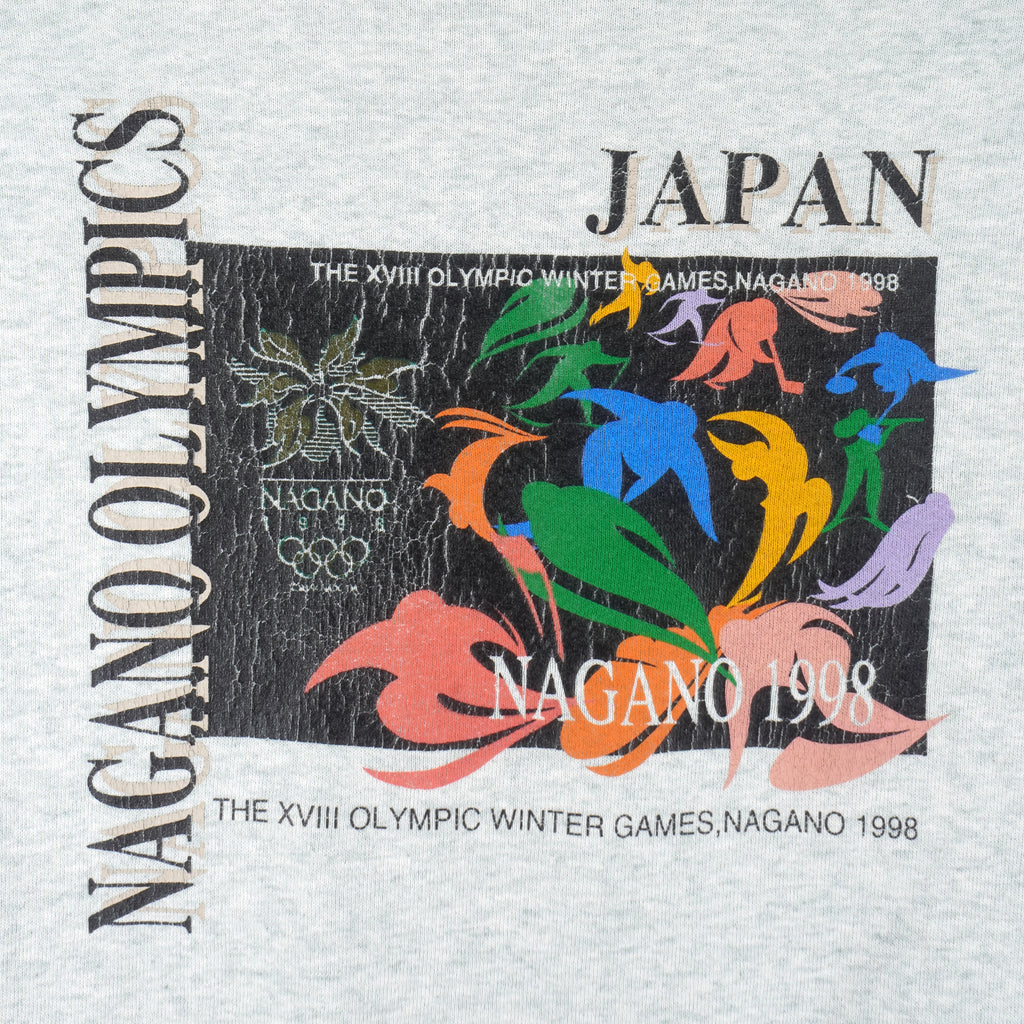 Vintage - Nagano Japan Oylmpic Crew Neck Sweatshirt 1998 X-Large Vintage Retro