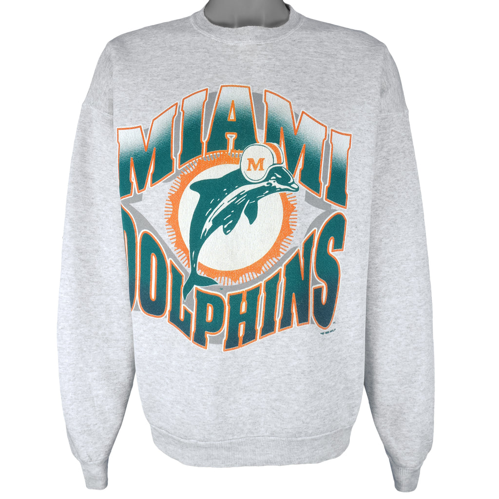 NFL (Hanes) - Miami Dolphins Crew Neck Sweatshirt 1995 XX-Large Vintage retro