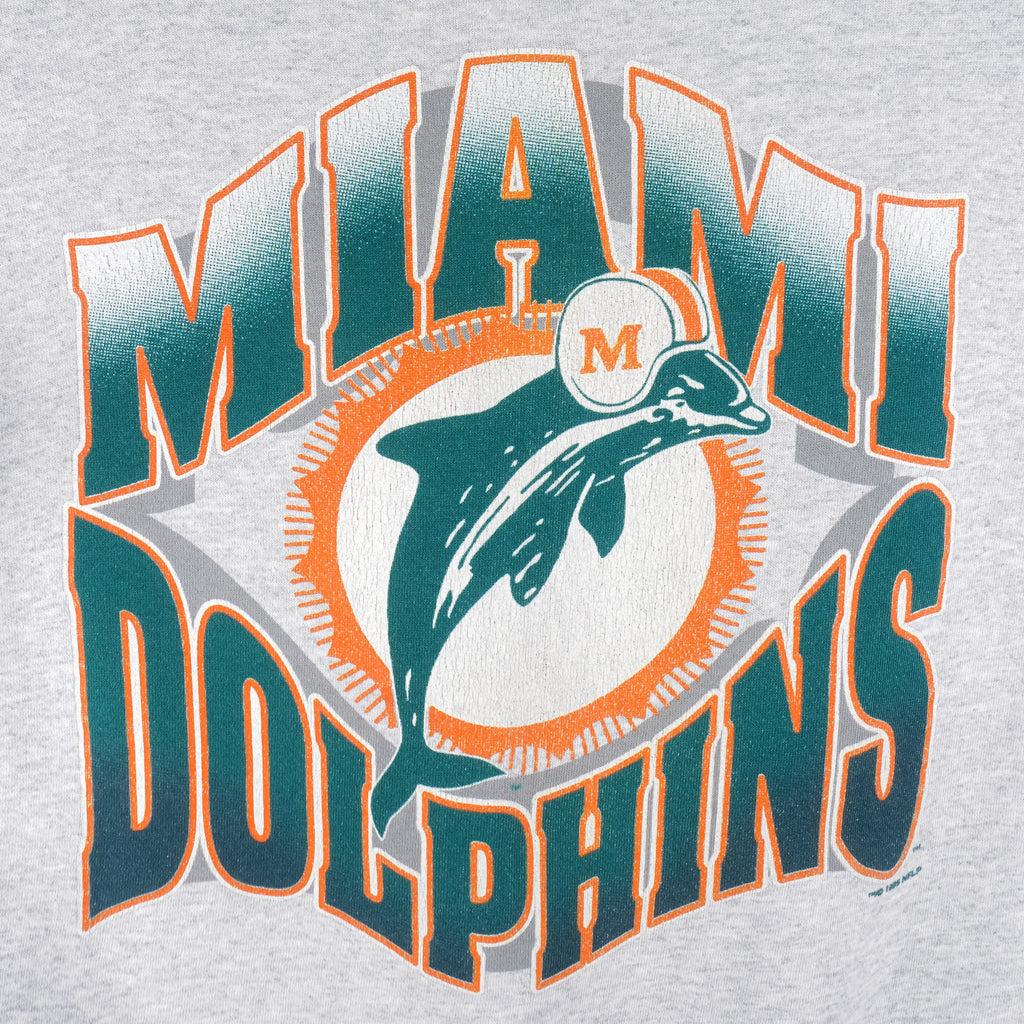 NFL (Hanes) - Miami Dolphins Crew Neck Sweatshirt 1995 XX-Large Vintage retro