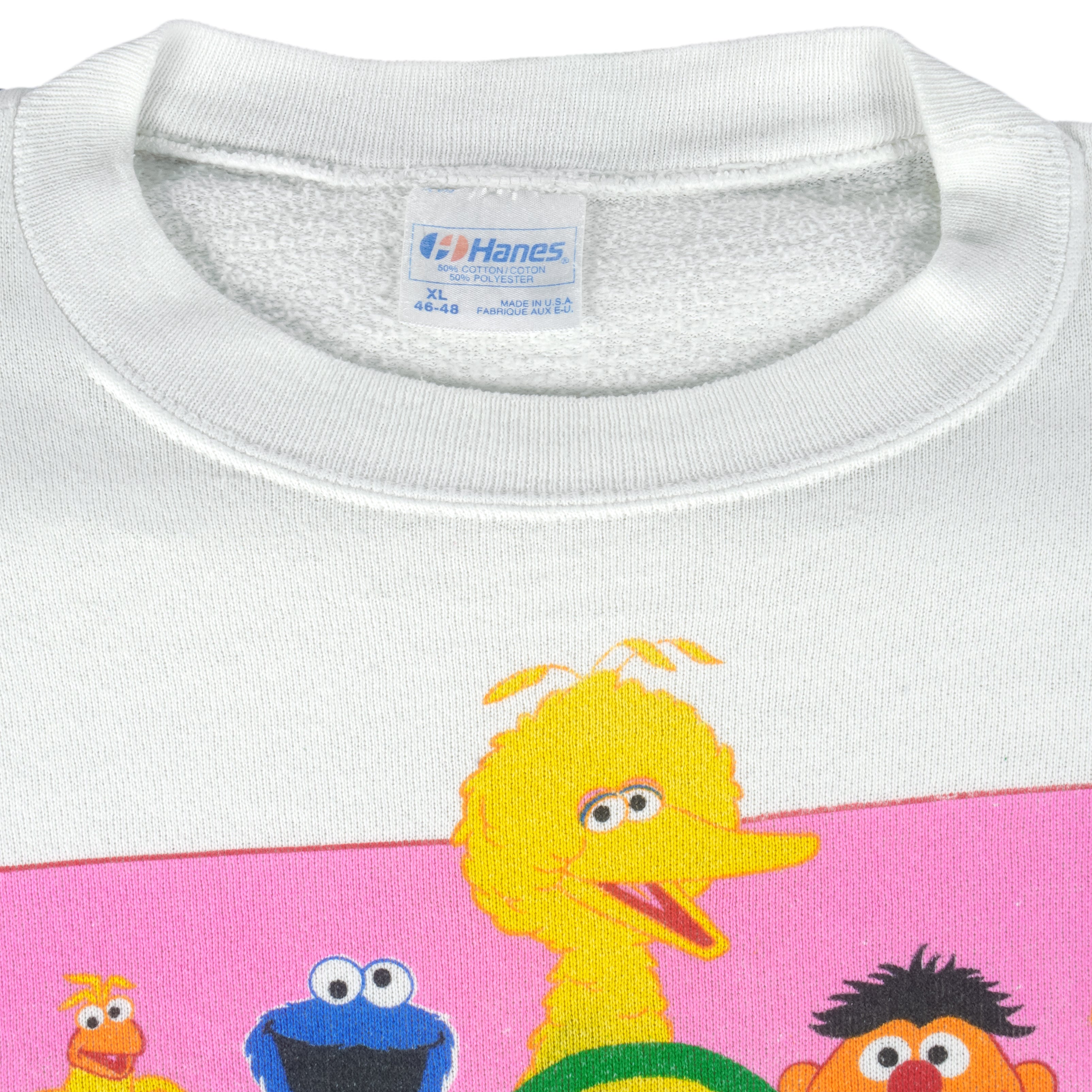 Vintage (Hanes) - Sesame Street Crew Neck Sweatshirt 1990s X-Large Vintagee Retro
