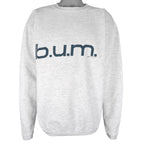 Vintage - BUM Equipment Spell-Out Crew Neck Sweatshirt 1990s Medium Vintage Retro