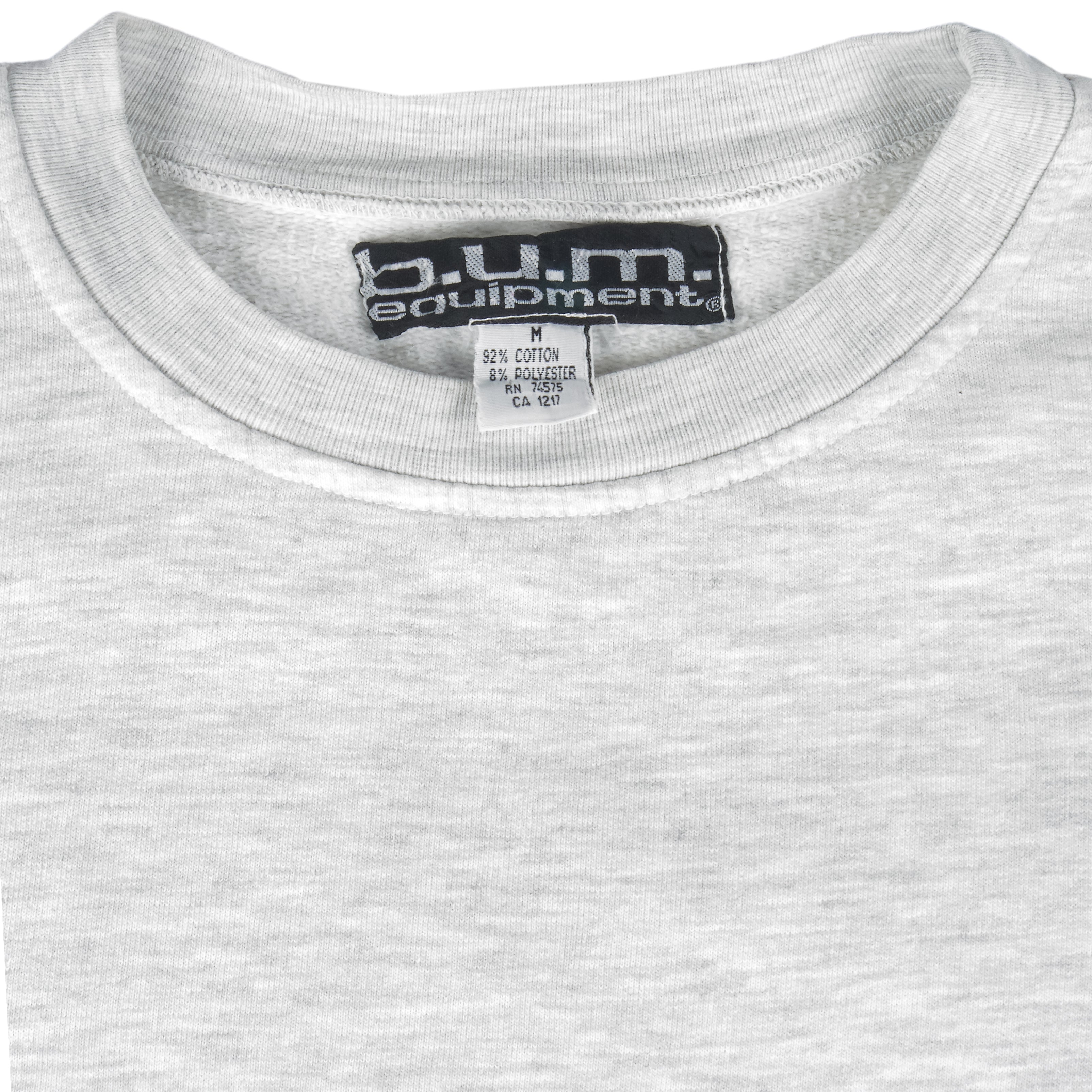 Vintage - BUM Equipment Spell-Out Crew Neck Sweatshirt 1990s Medium Vintage Retro
