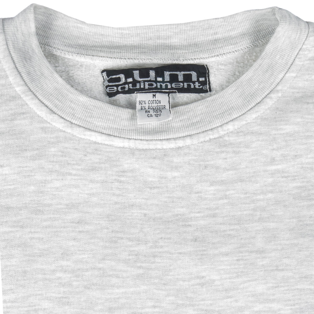 Vintage - BUM Equipment Spell-Out Crew Neck Sweatshirt 1990s Medium Vintage Retro