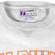 NFL (Logo 7) - Miami Dolphins Embroidered Crew Neck Sweatshirt 1990s Large Vintage Retro Football